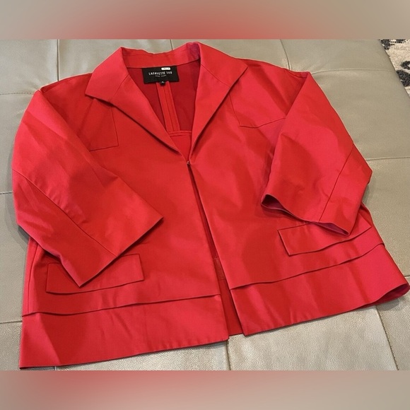 Lafayette 148 red jacket size medium - Picture 1 of 4